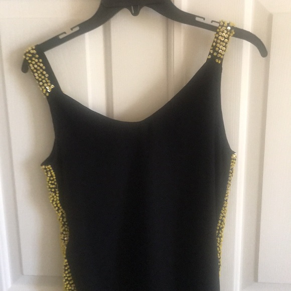 Aqua yellow sequin top - Picture 5 of 5